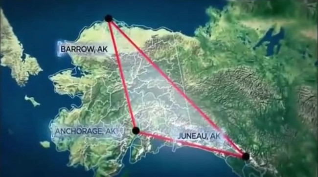 Ranh giới của vùng 'tam giác quỷ' Alaska