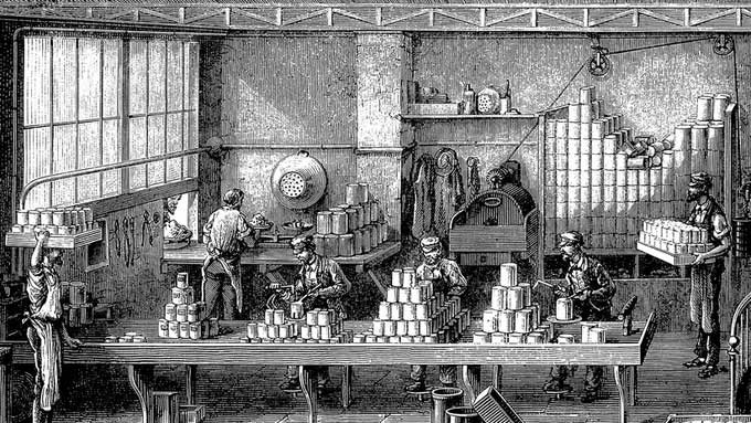 dong-hop-thuc-pham Công nghệ đóng hộp thực phẩm tại Pháp năm 1870.